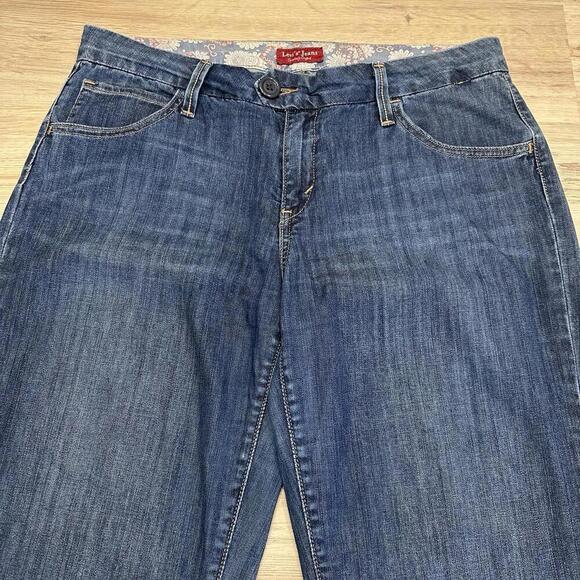 Vintage Levi’s Jeans‎ Womens 12 Med Spandex Stretch Relaxed Boot Cut 90s Crafted - Picture 5 of 15